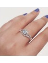 1.25 ctw Ocean Wave Style Split Shank Diamond Engagement Ring 14K Gold (I,I1)