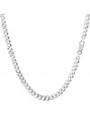 14K Solid Gold 3.8mm Cuban Curb Link Chain Necklace - Multiple Lengths And Colors Available