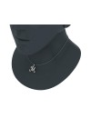 M Letter Initial Monogram Diamond Charm Necklace 0.65 Carat Total 18K Gold