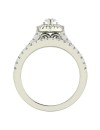 Marquise Cut Halo Diamond Wedding Ring Set 1.25 Carat Total 14K Gold (J,I1)