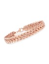 Ross-Simons 14kt Rose Gold Woven-Link Bracelet