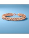 Ross-Simons 14kt Rose Gold Woven-Link Bracelet
