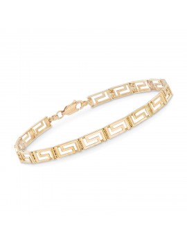 Ross-Simons 14kt Yellow Gold Greek Key Bracelet