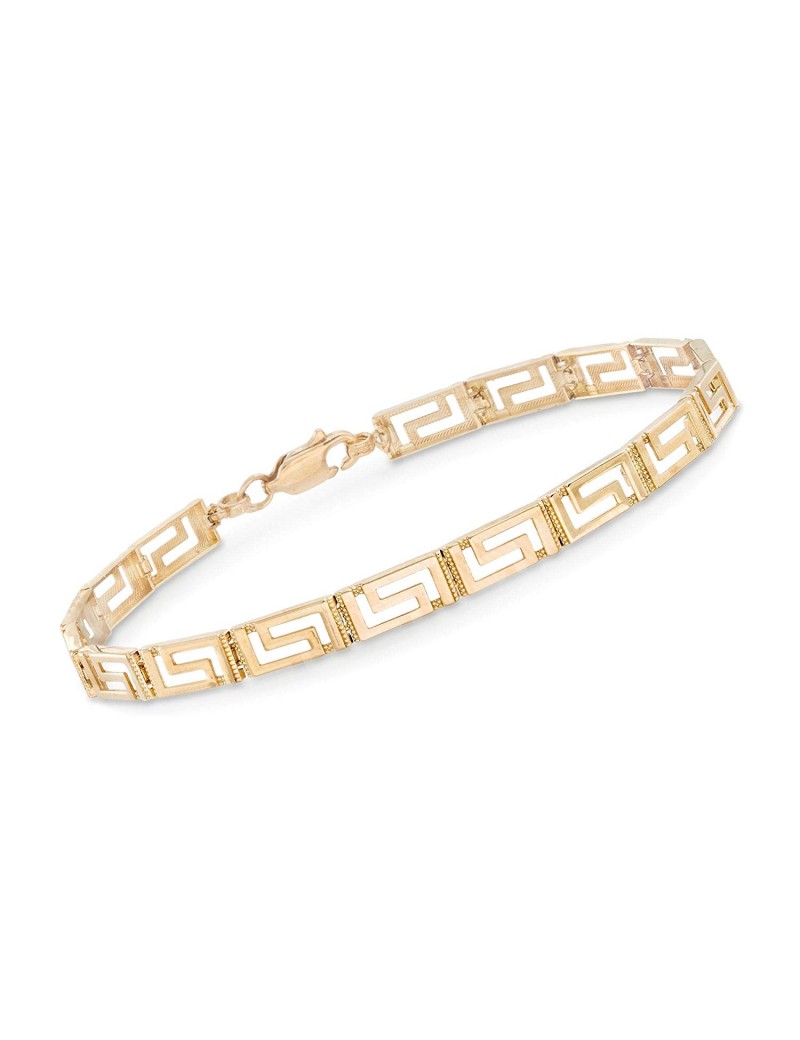 Ross-Simons 14kt Yellow Gold Greek Key Bracelet