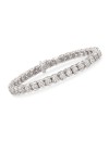 Ross-Simons 2.00-2.15 ct. t.w. Diamond Cluster Tennis Bracelet in Sterling Silver