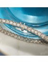 Ross-Simons 2.00-2.15 ct. t.w. Diamond Cluster Tennis Bracelet in Sterling Silver