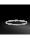 Ross-Simons 3.00-3.50 ct. t.w. Diamond 2-Row Bracelet in Sterling Silver
