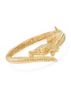 Ross-Simons Certified Italian 18kt Yellow Gold Alligator Bangle Bracelet