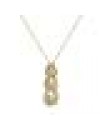 Tear Drop Cascade Diamond Necklace Past Present Future 18K Yellow Gold Pendant 1 Carat Total Weight