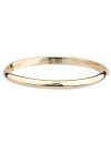 Women's 14k Yellow Gold Heavy Solid Hinge Bangle Bracelet, One Size