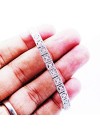 0.40 Carat (tw) 14K Gold Round White Diamond Ladies Tennis Bracelet