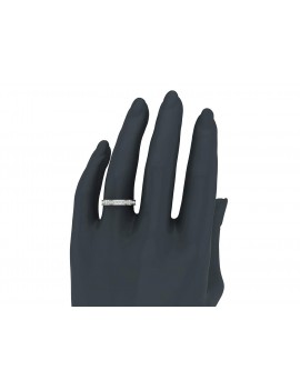 0.33 ct tw Round Brilliant Diamond Wedding Band Ring 14K Gold (G,VS) Signature Rare Quality