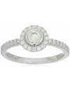 14K White Gold 0.52ctw Diamond Ring
