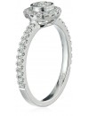 14K White Gold 0.52ctw Diamond Ring