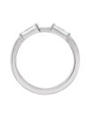 Jewels By Lux 14k White Gold 3/8 CTW Diamond Ring Guard Size 7