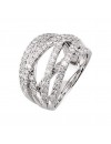 Roxx Fine Jewelry 1.50 Ct Diamond Highway Ring in 14K White Gold