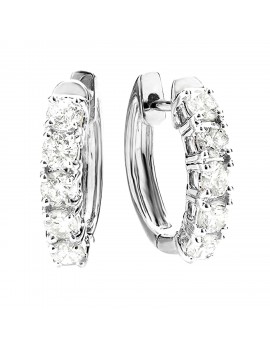 1-5 Carat Huggies Hoop Diamond Earrings 14K Gold Premium Collection