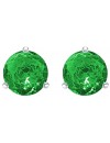 1/2 - 10 Carat Total Weight Emerald Stud Earrings 3 Prong Screw Back