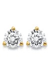 1/2 Carat Lab Grown Diamond 3 Prong (Martini) Stud Earrings (D-F Color, VS/SI Clarity) Set in 14k Gold
