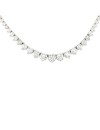6.5 Carat Natural Diamond (F-G Color, VS1-VS2 Clarity) 14K White Gold Luxury Tennis Necklace for Women Exclusively Handcrafted in USA