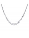 IGI Certified 5.00 Carat Natural Diamond Necklace 14K White Gold (H-I Color, I1-I2 Clarity) Classic Diamond Necklace for Women Diamond Jewelry Gifts for Women