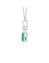 Pear-Shaped Emerald V-Bale Pendant (7x5mm Emerald)
