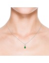 Pear-Shaped Emerald V-Bale Pendant (7x5mm Emerald)